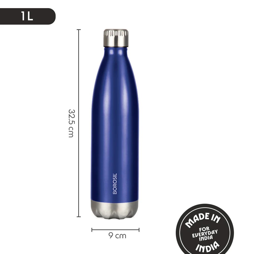 Bolt Trans Double Wall Bottle, Blue - Image 3