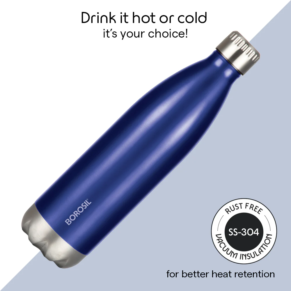 Bolt Trans Double Wall Bottle, Blue - Image 5