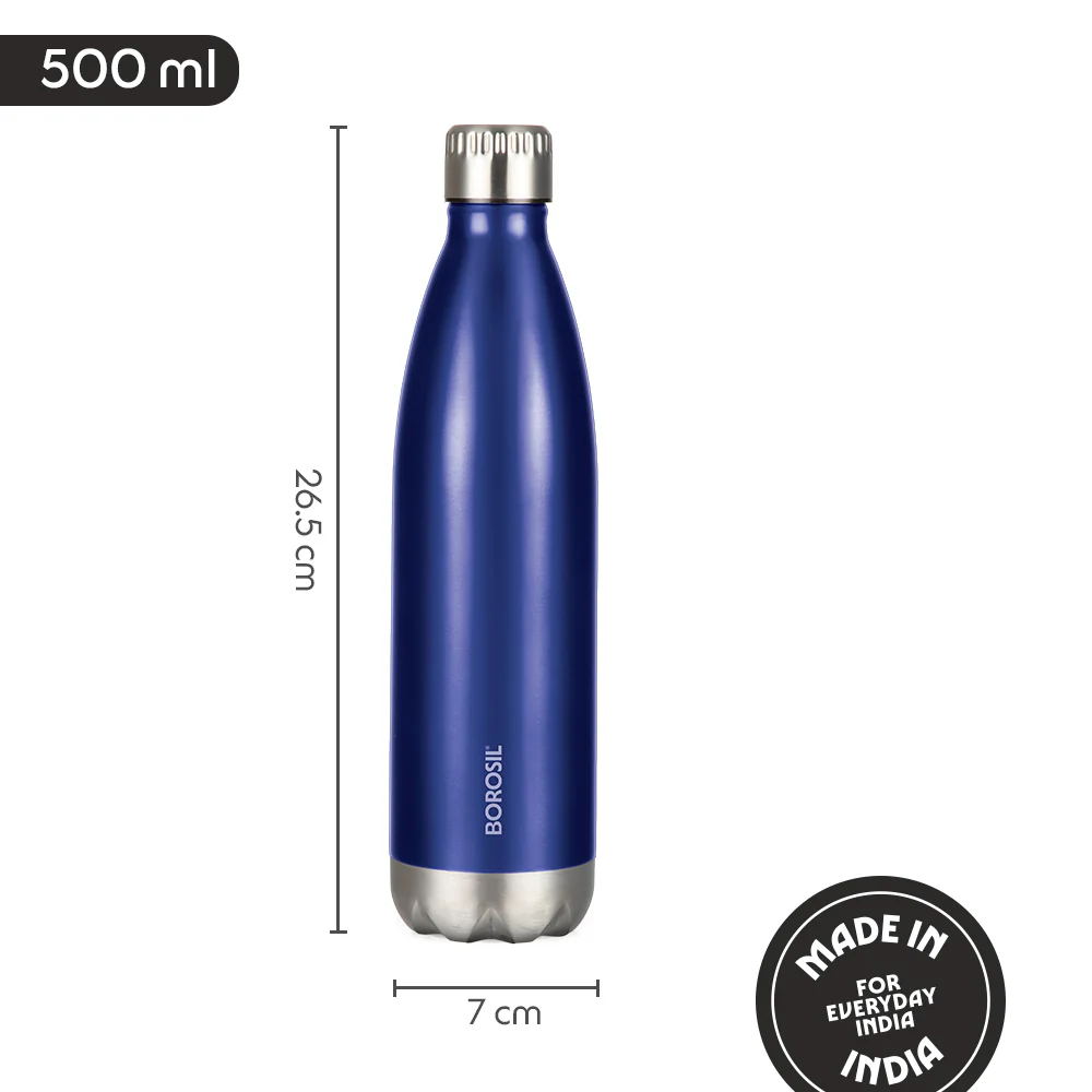 Bolt Trans Double Wall Bottle, Blue - Image 3