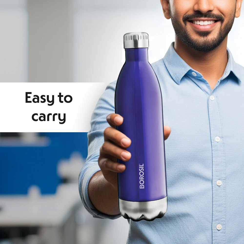 Bolt Trans Double Wall Bottle, Blue - Image 6