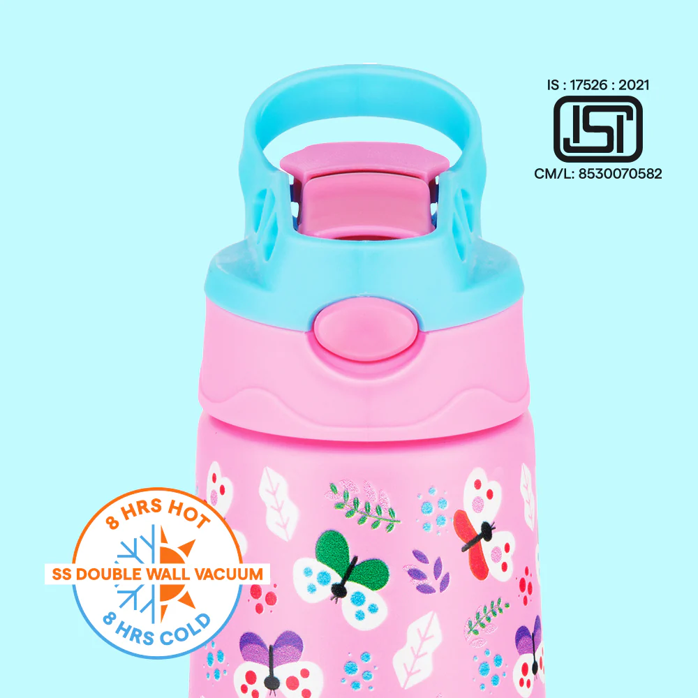 Butterfly Kids Sipper, Pink - Image 2