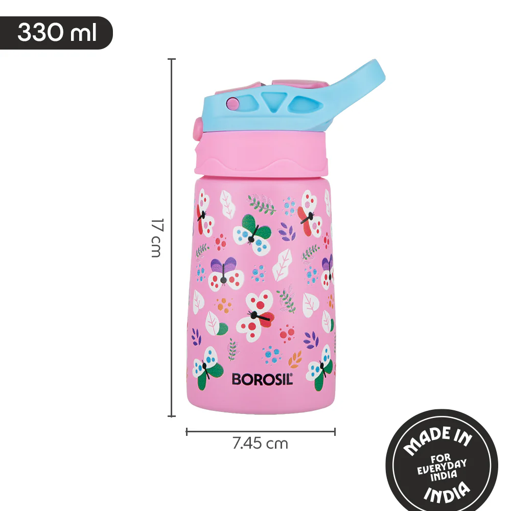 Butterfly Kids Sipper, Pink - Image 3