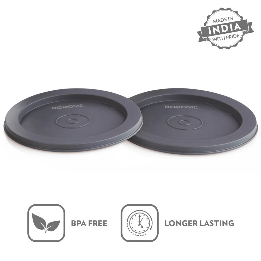 Borosil Carry Fresh Lid, Set of 2, ( for 280ml & 180ml Container) - Image 3