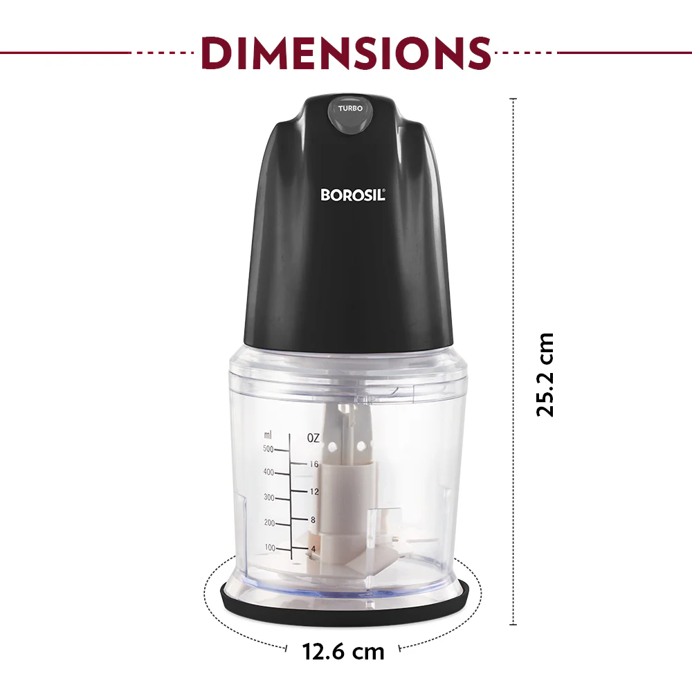 Chef Delite Electric Vegetable Chopper, Black - Image 3