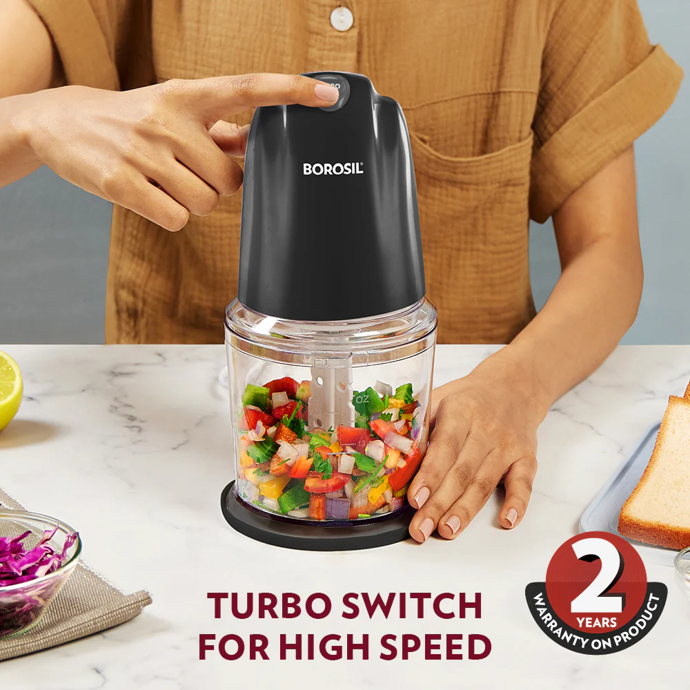 Chef Delite Electric Vegetable Chopper, Black - Image 6