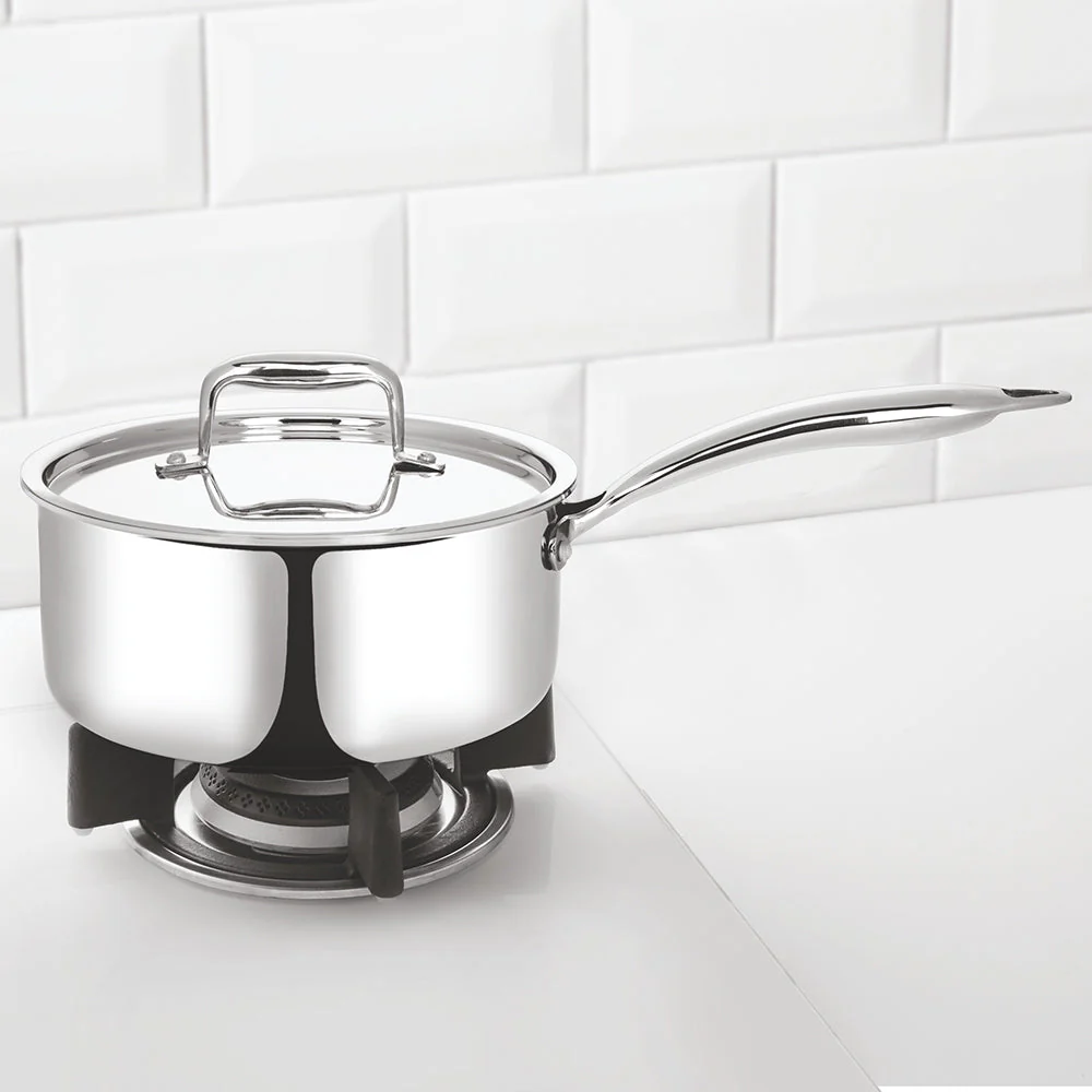 Cookfresh Triply Saucepan with Lid & Steel Handle - Image 6