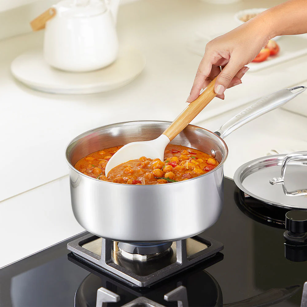 Cookfresh Triply Saucepan with Lid & Steel Handle - Image 9