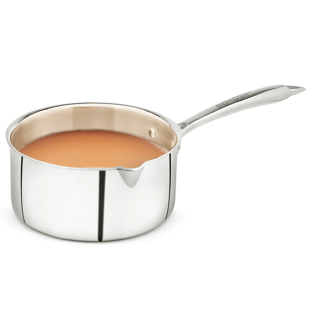 Cookfresh Triply Saucepan with Pouring Spout & Steel Handle - Image 2