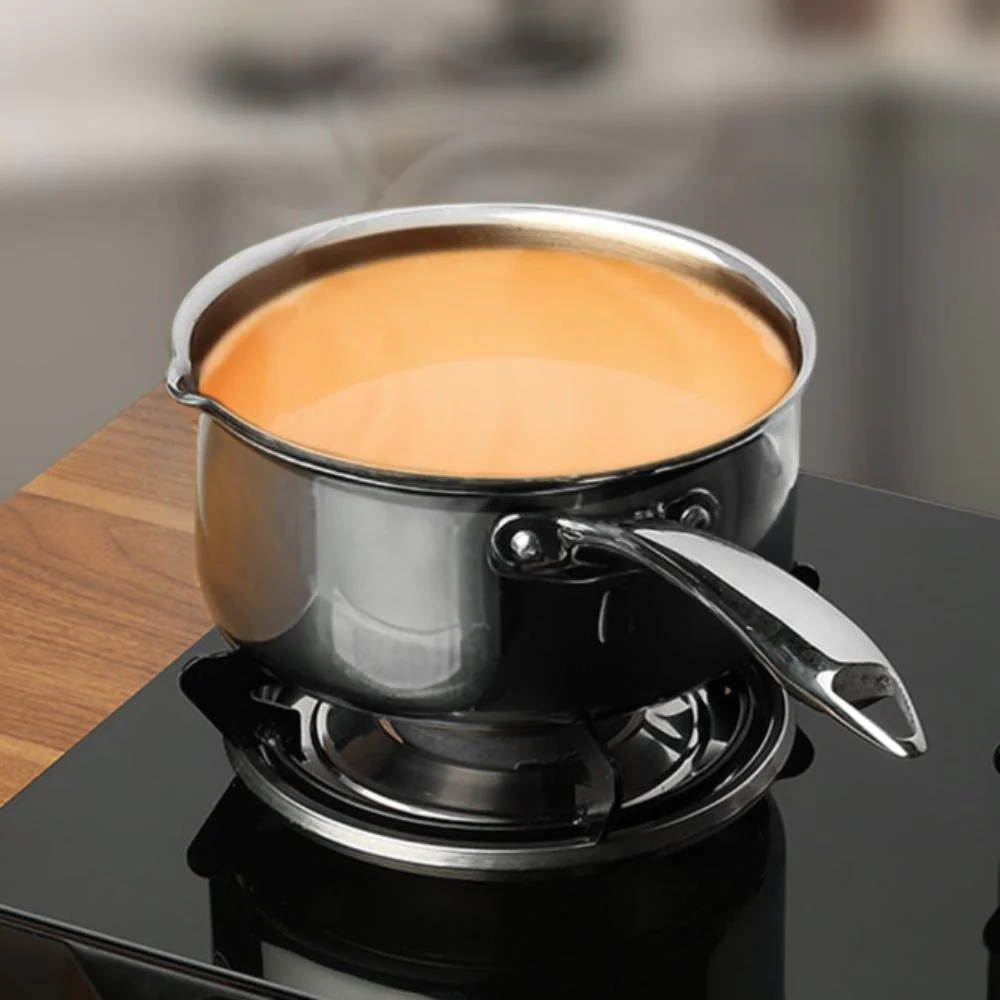 Cookfresh Triply Saucepan with Pouring Spout & Steel Handle - Image 8