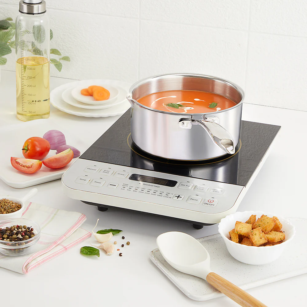 Cookfresh Triply Saucepan with Pouring Spout & Steel Handle - Image 7