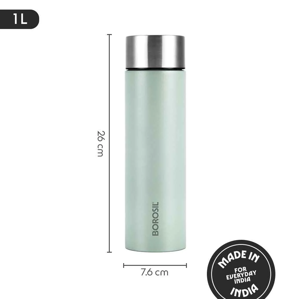 CoolSip Stainless Steel Single Wall Bottle, Mint - Image 3