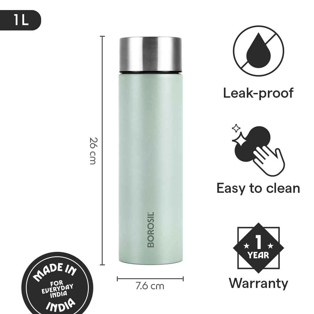 CoolSip Stainless Steel Single Wall Bottle, Mint - Image 9