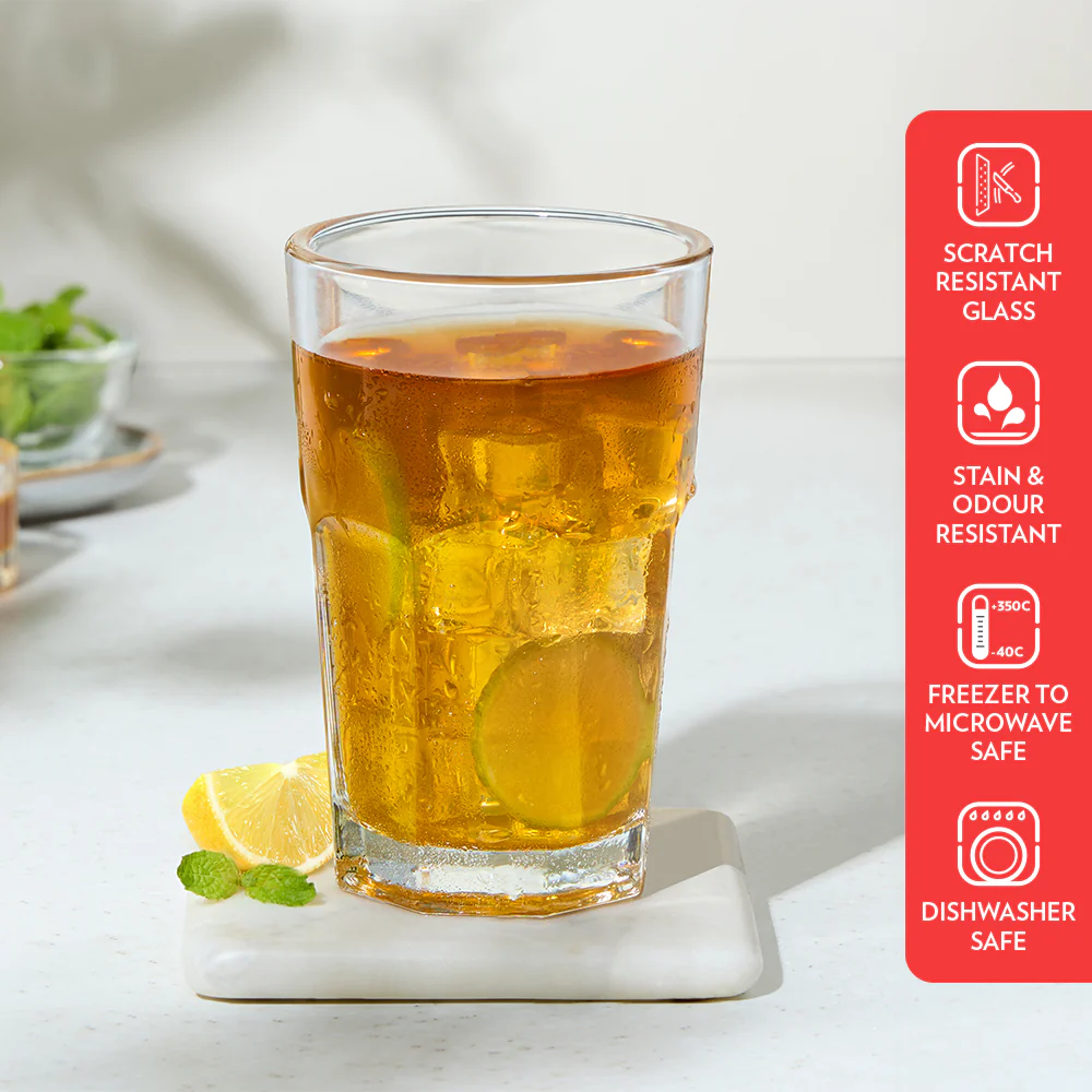 Borosil Crest Glass Tumbler Set - Image 5