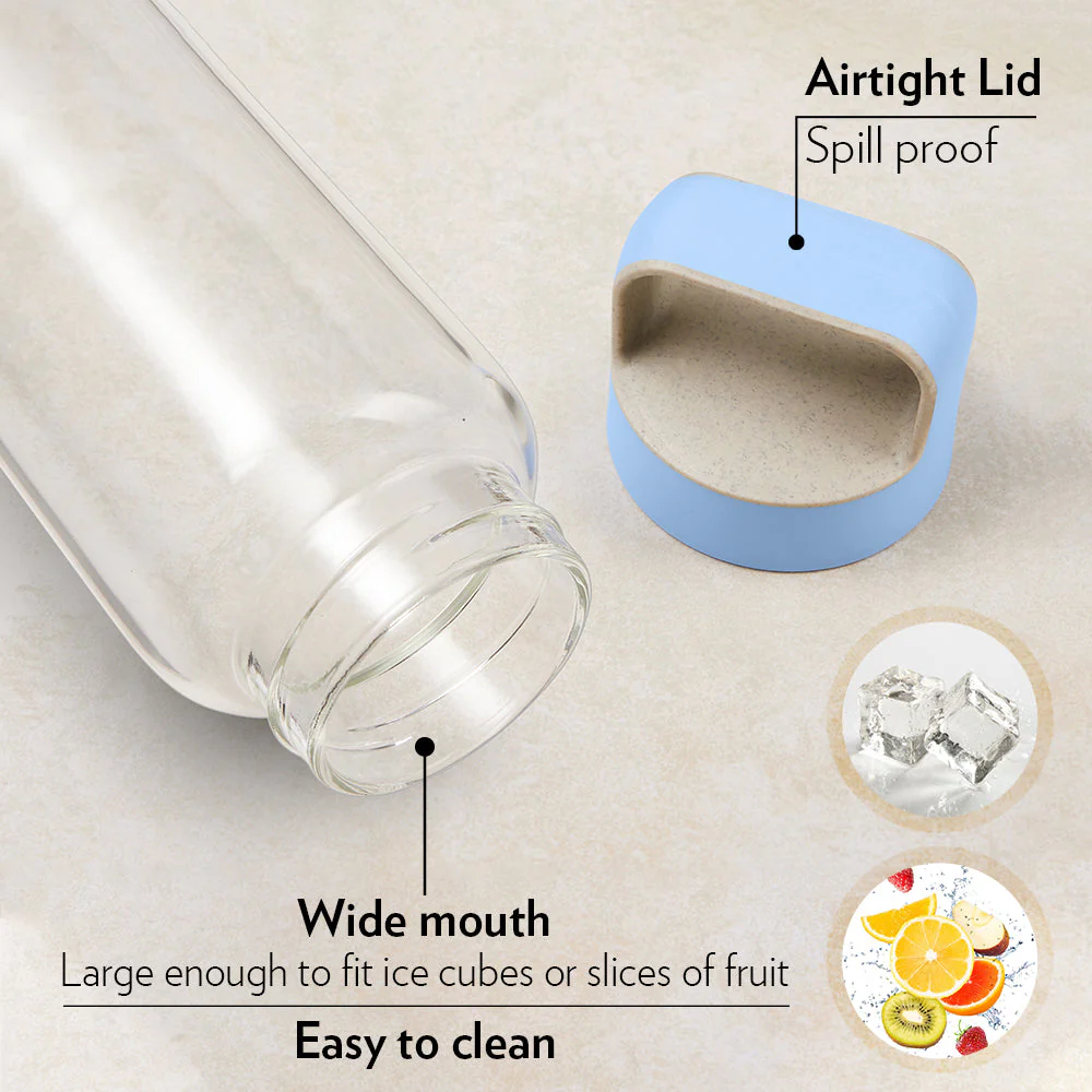 Personalised Crysto Wide Mouth Clear Glass Bottle - Image 5