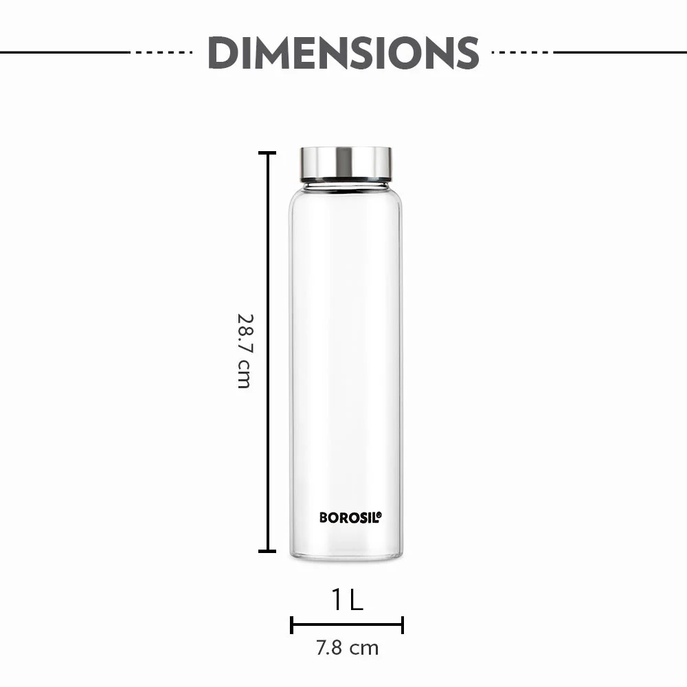 Personalised Crysto Clear Glass Bottle - Image 5