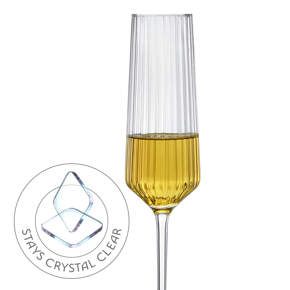 Diamond Champagne Glass, Set of 2 - Image 2
