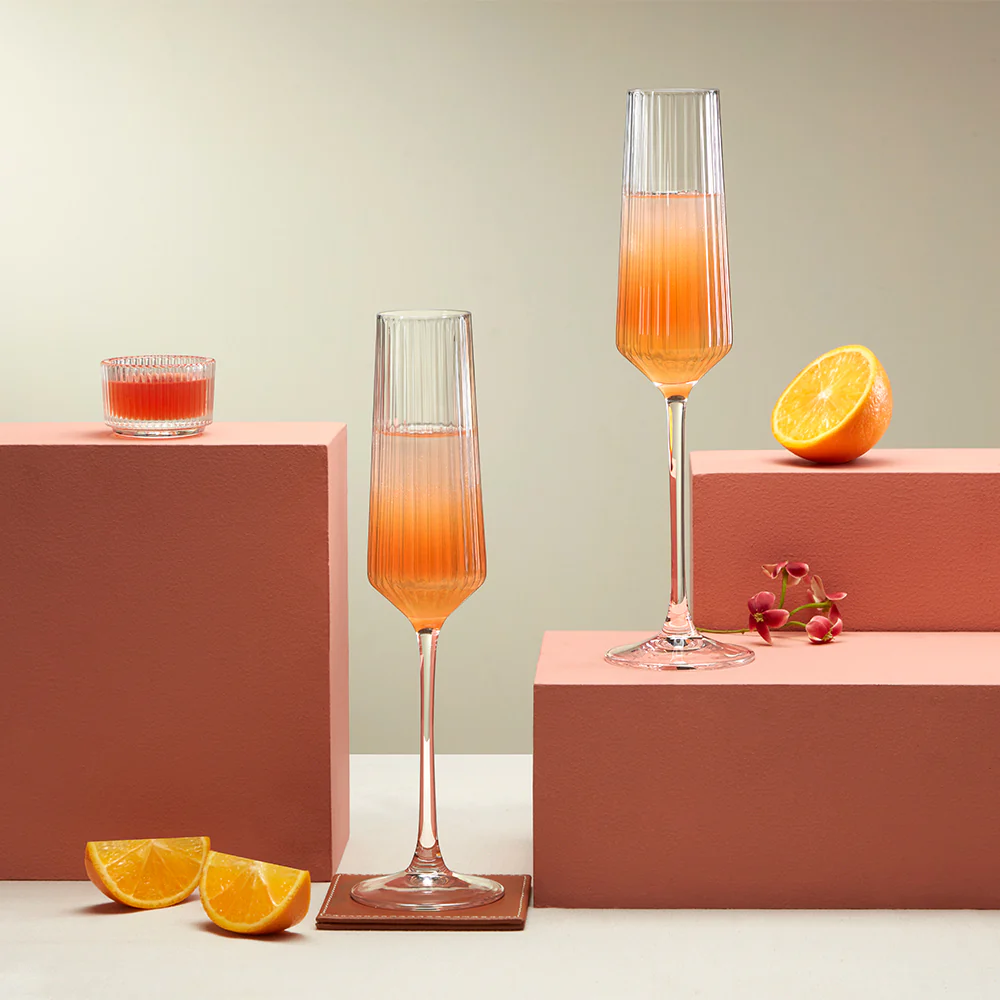 Diamond Champagne Glass, Set of 2 - Image 4