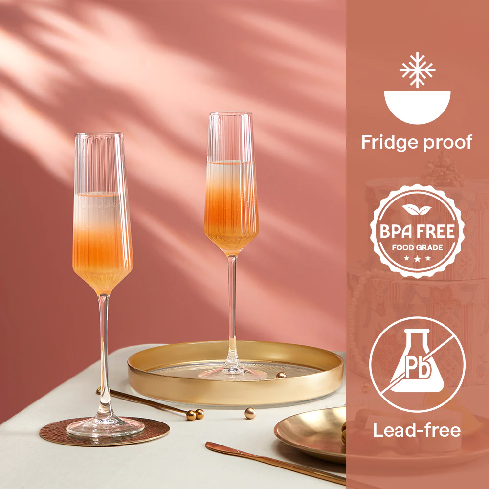 Diamond Champagne Glass, Set of 2 - Image 5