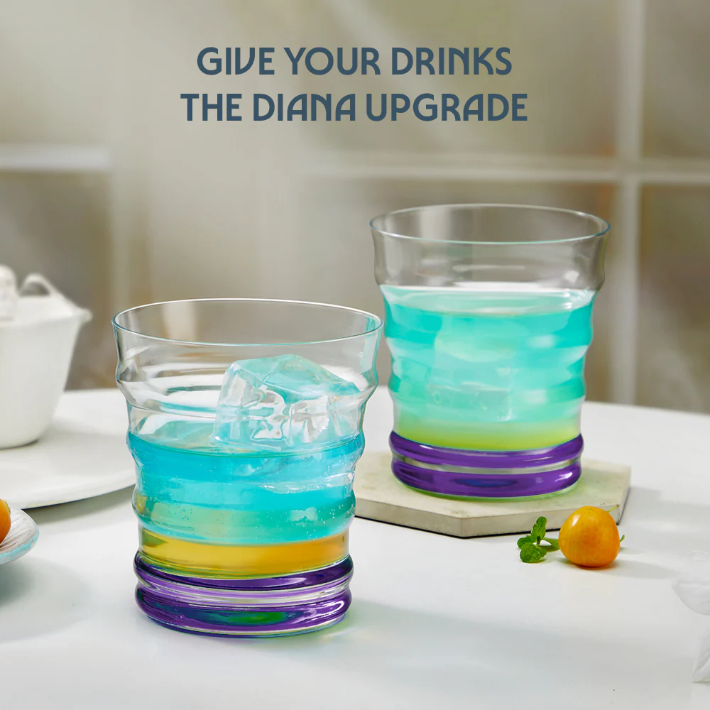 Diana Glass Tumbler Set, Purple - Image 7