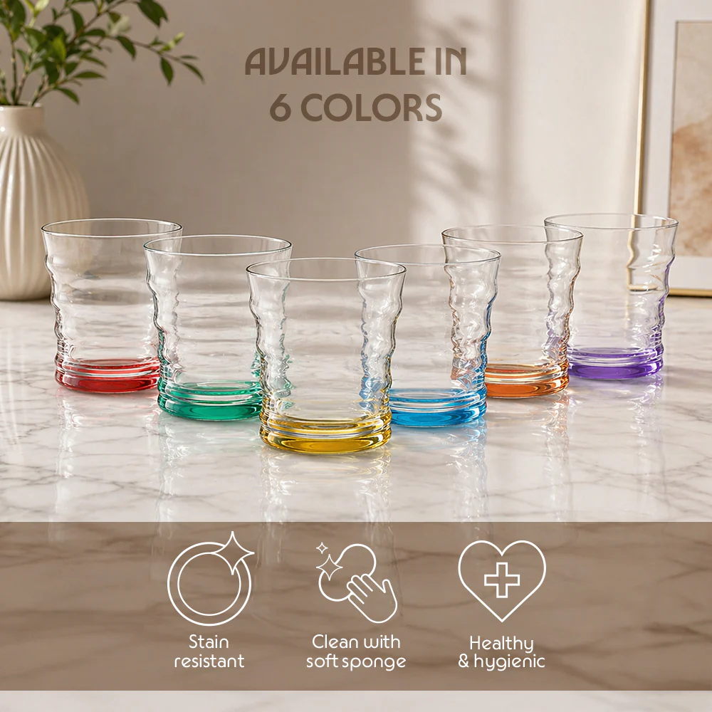 Diana Glass Tumbler Set, Purple - Image 8