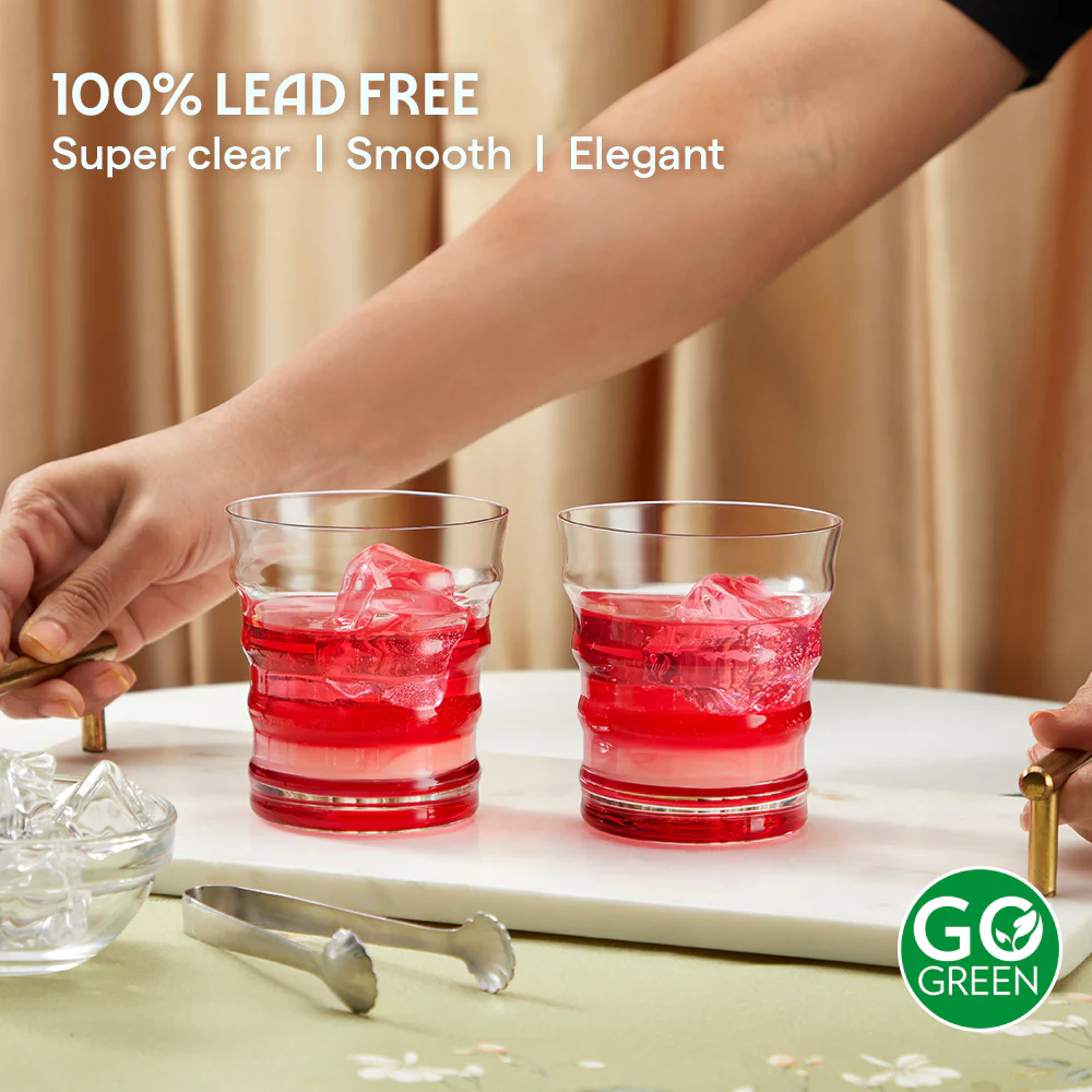 Diana Glass Tumbler Set, Red - Image 5