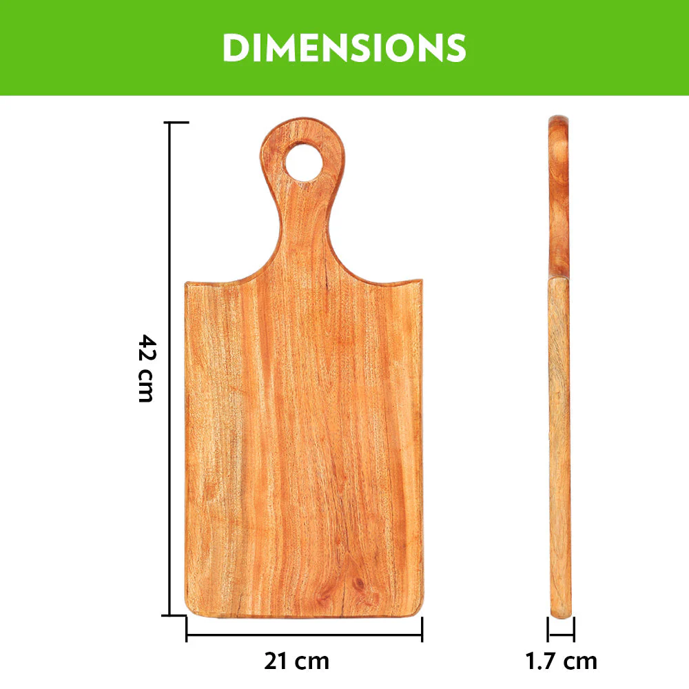 Dice Neem Wood Chopping Board - Image 2