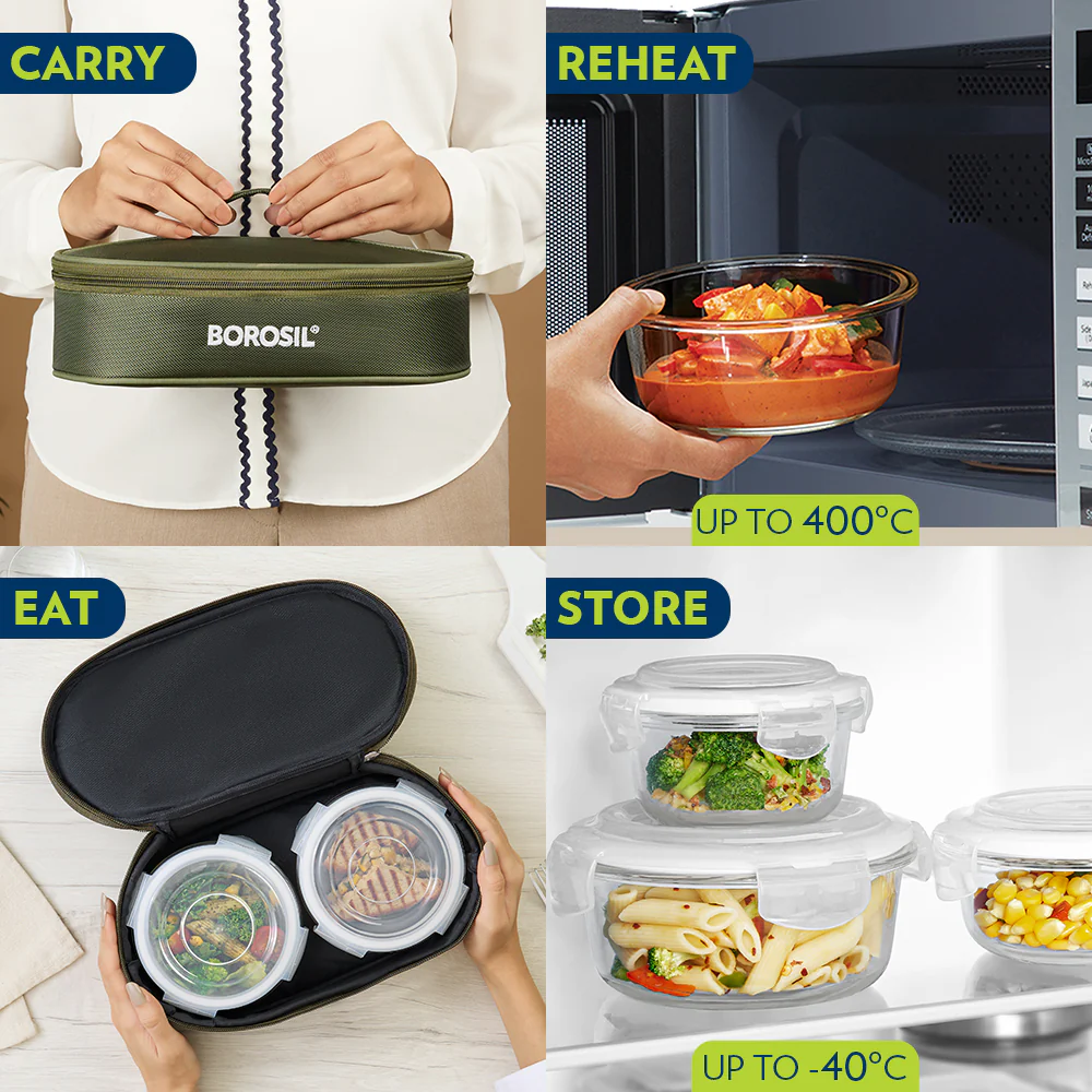Eateasy Round Glass Lunchbox - Image 9