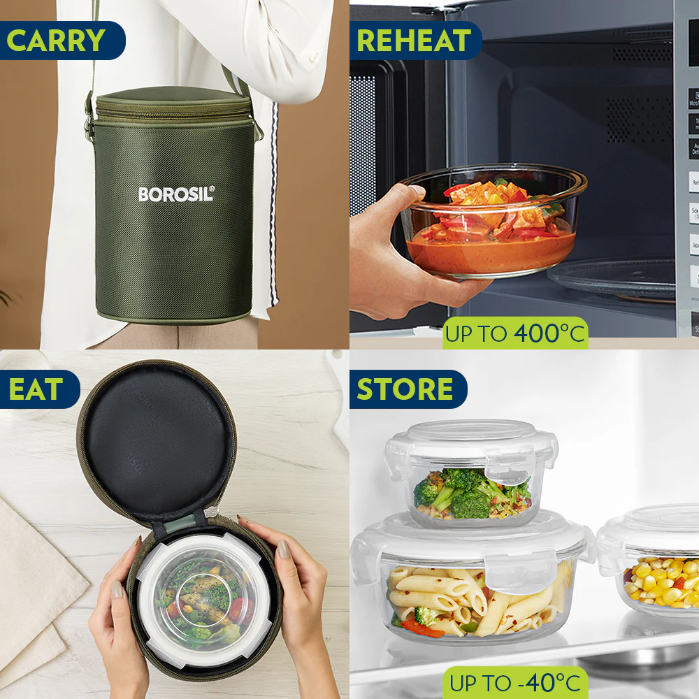Eateasy Round Glass Lunchbox - Image 9