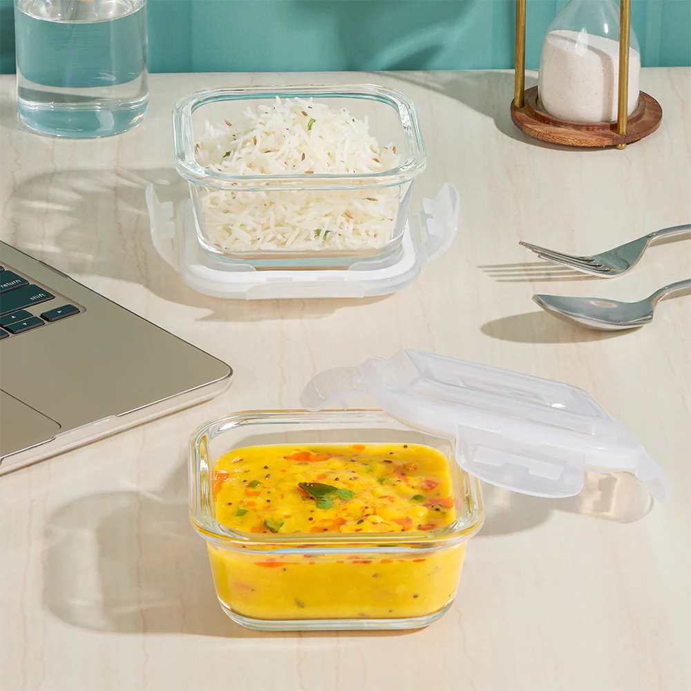 Eateasy Square Glass Lunchbox - Image 7