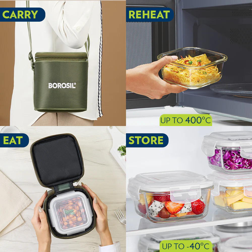 Eateasy Round Glass Lunchbox - Image 9