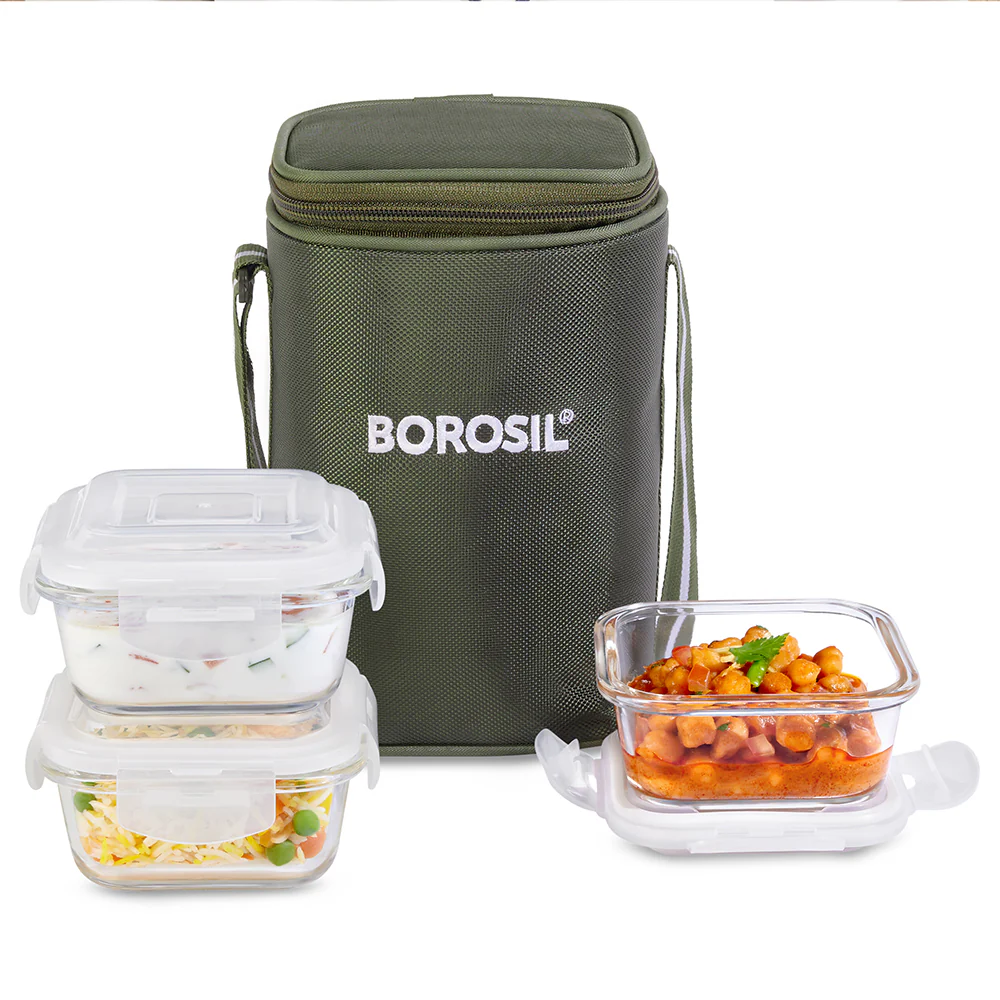 Eateasy Square Glass Lunchbox - Image 3