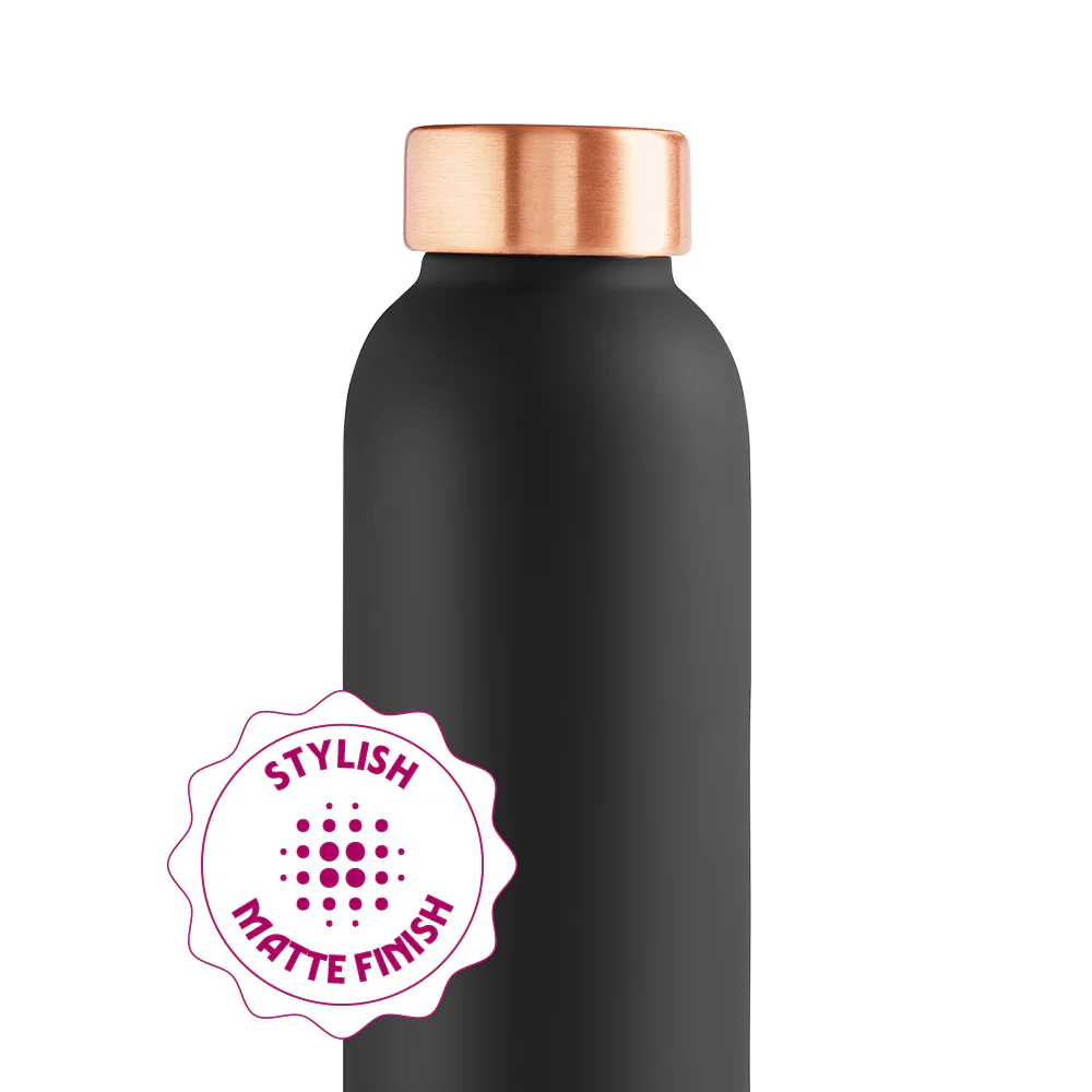 ECO Colour Copper Bottle & Glass Set, Black - Image 19
