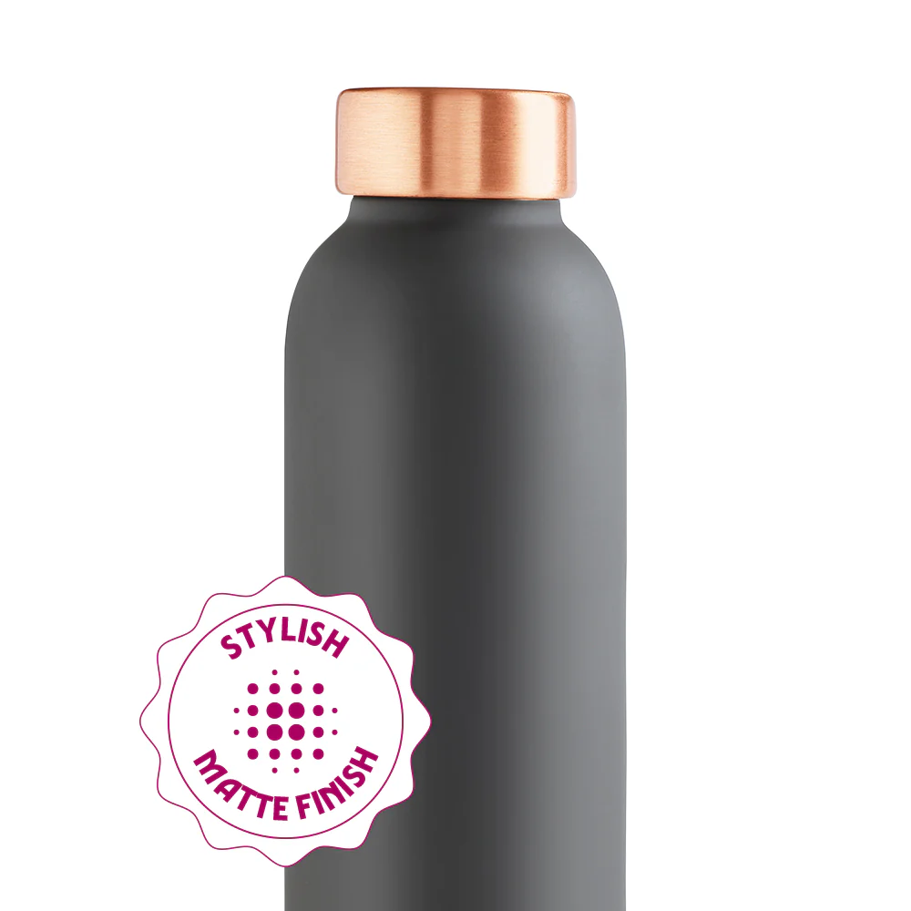 ECO Colour Copper Bottle & Glass Set, Gray - Image 19