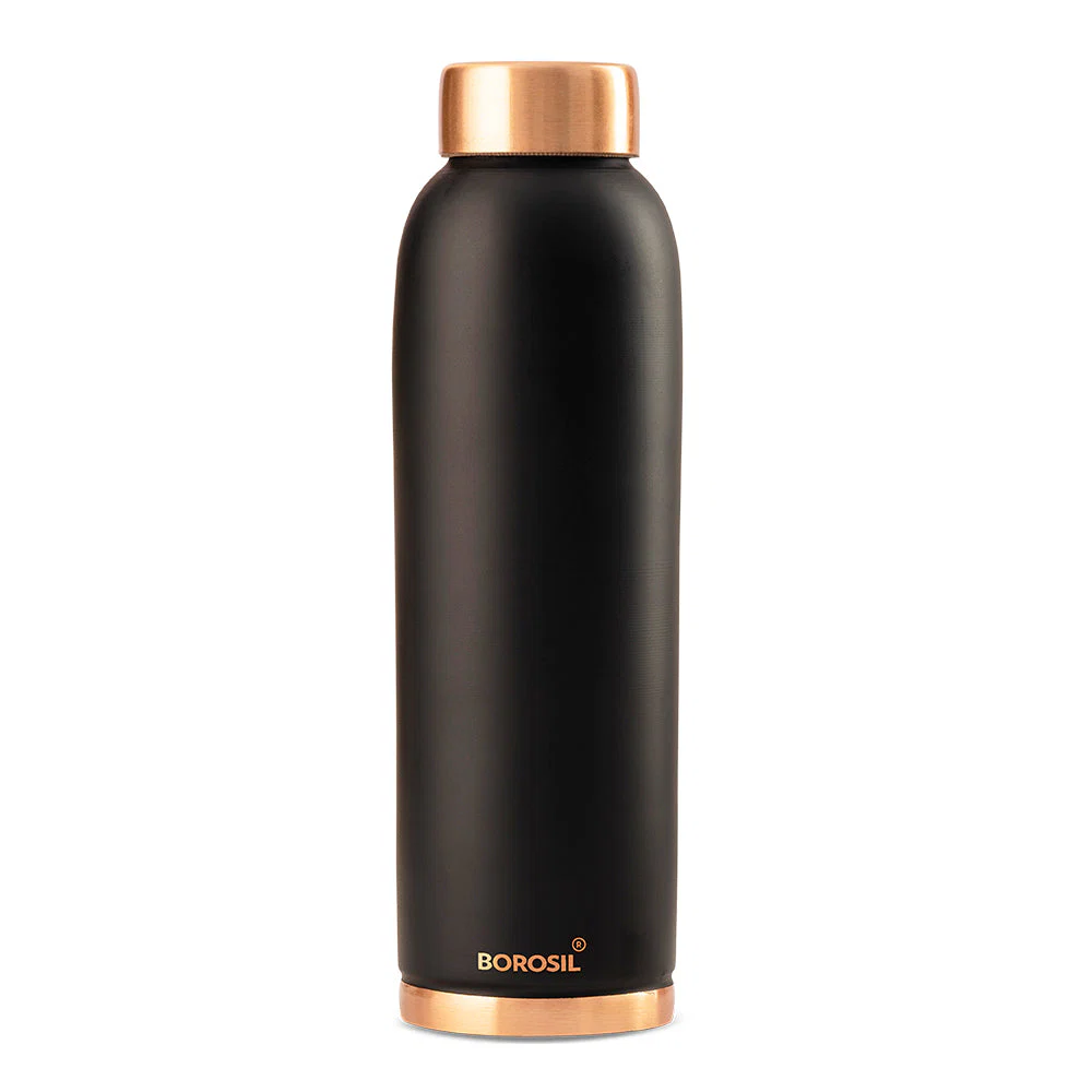 Personalised Eco Copper Bottle, Black - Image 4