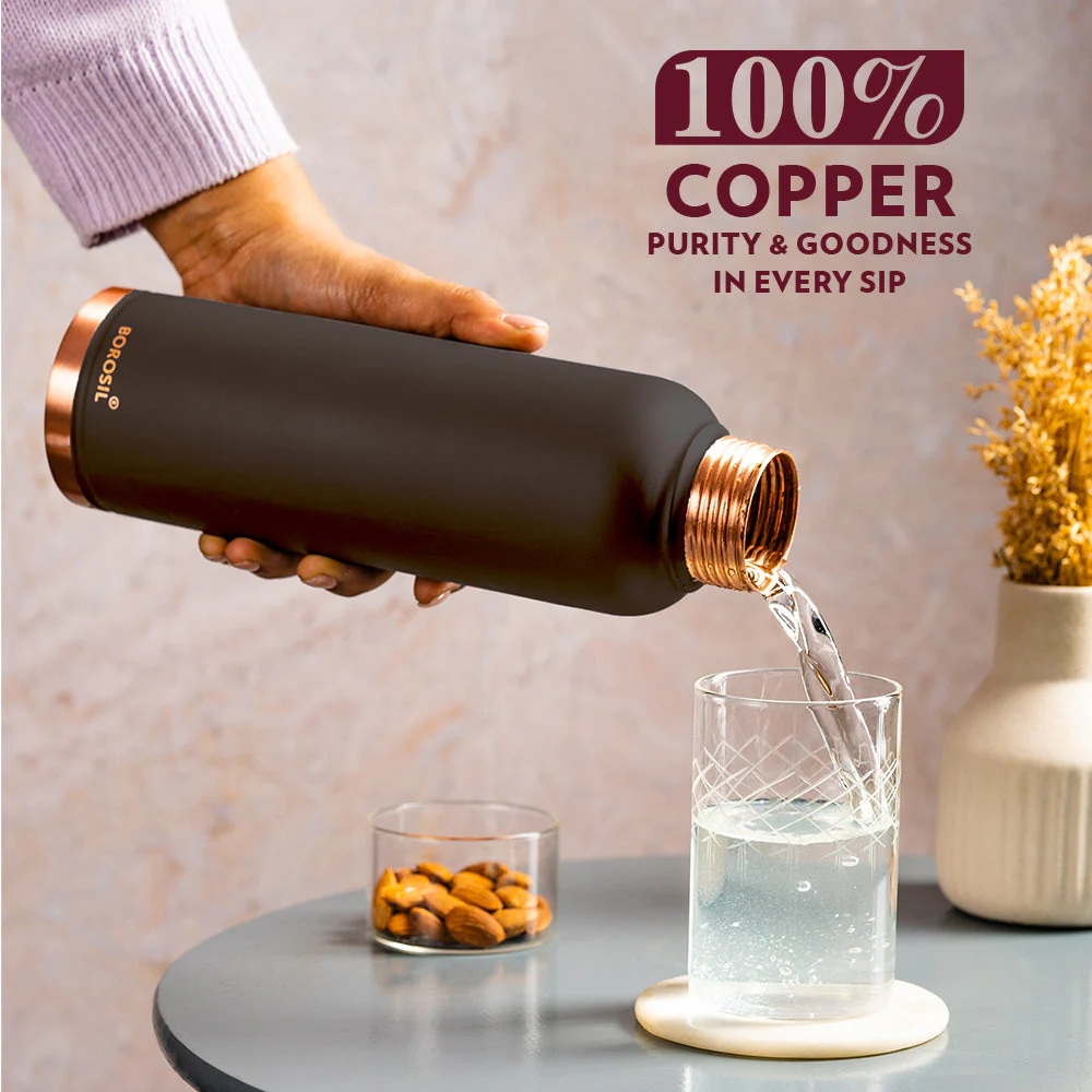 Personalised Eco Copper Bottle, Black - Image 7