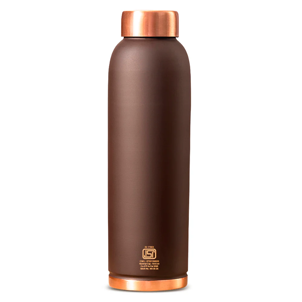 Personalised Eco Copper Bottle, Brown - Image 2