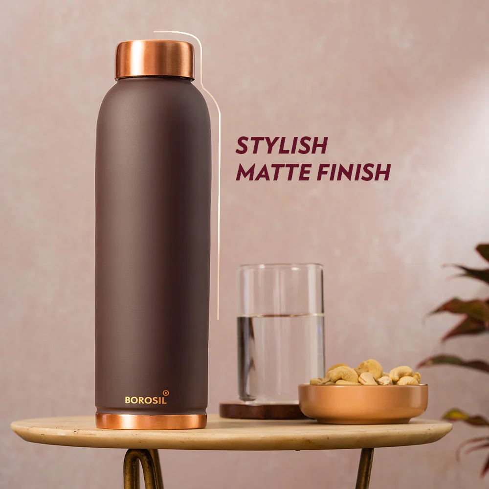 Personalised Eco Copper Bottle, Brown - Image 6