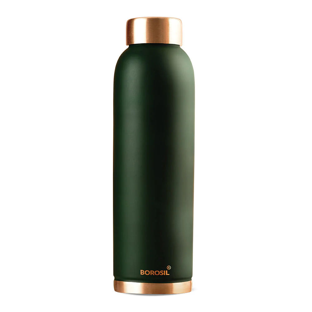 Personalised Eco Copper Bottle, Green - Image 4