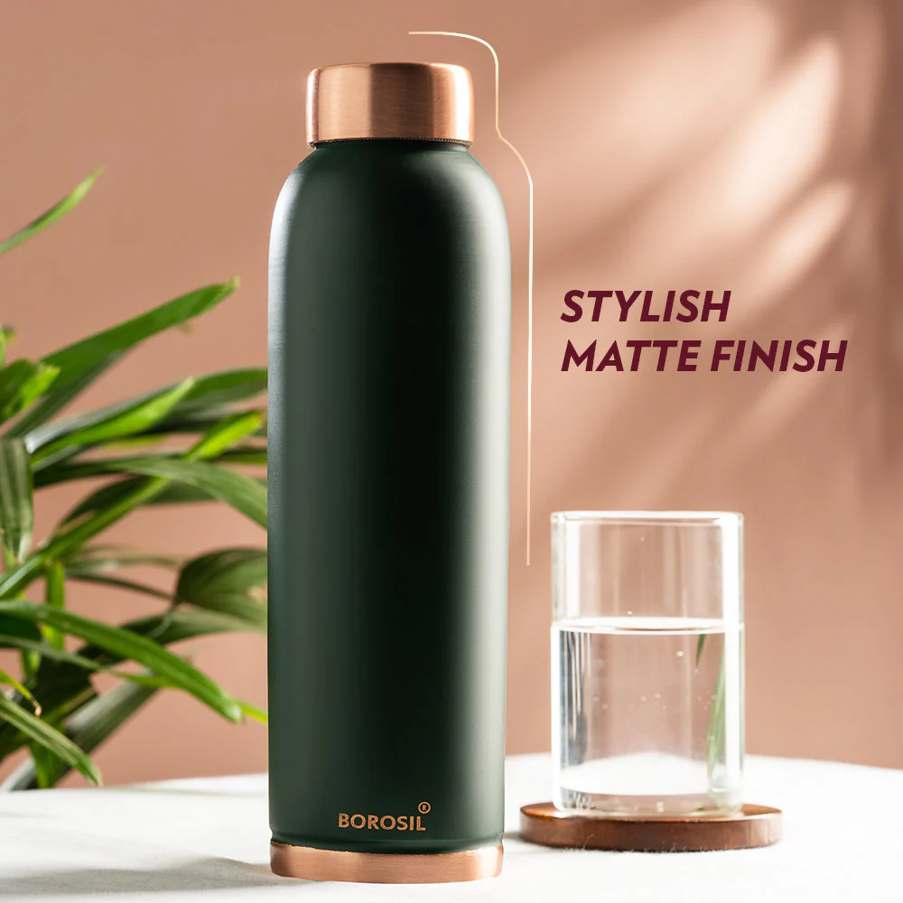 Personalised Eco Copper Bottle, Green - Image 6