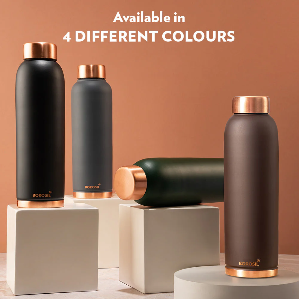 Personalised Eco Copper Bottle, Green - Image 9