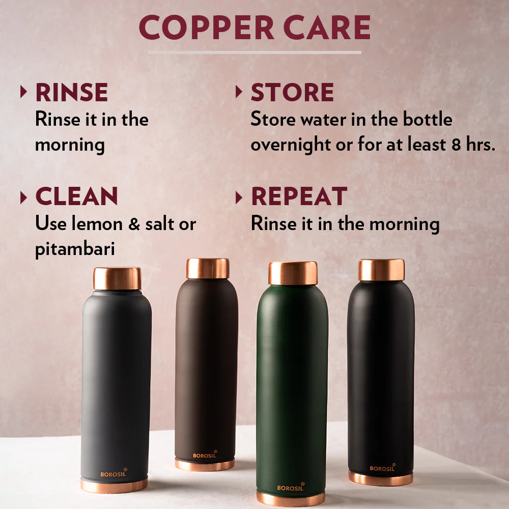 Eco Copper Bottle, Grey - Image 8