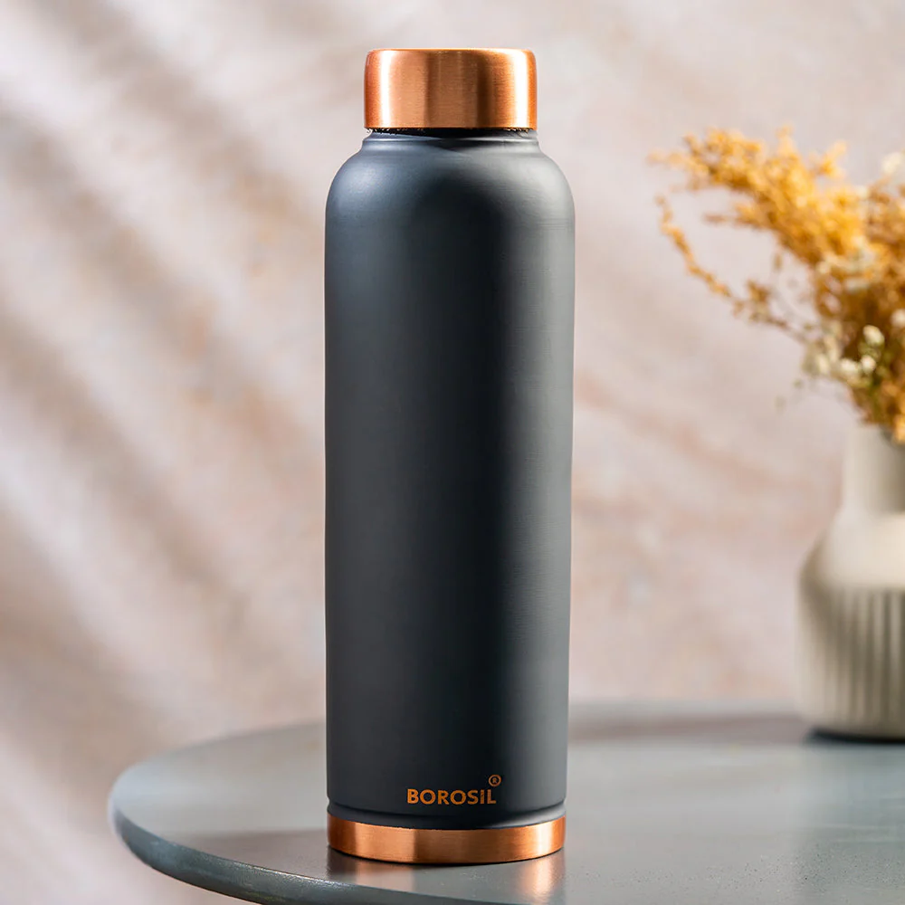 Personalised Eco Copper Bottle, Grey - Image 11