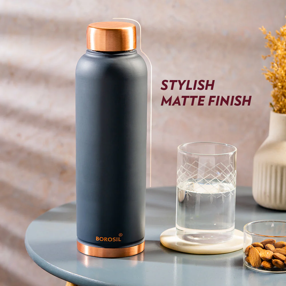 Eco Copper Bottle, Grey - Image 4