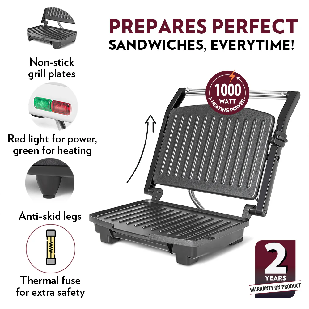 Elite Prime Grill Sandwich Maker - Image 6