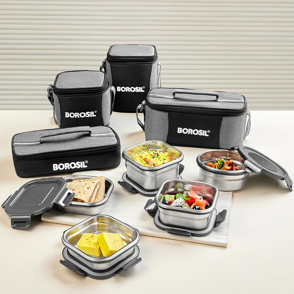 Feast Stainless Steel Square Tiffin Box - Image 10