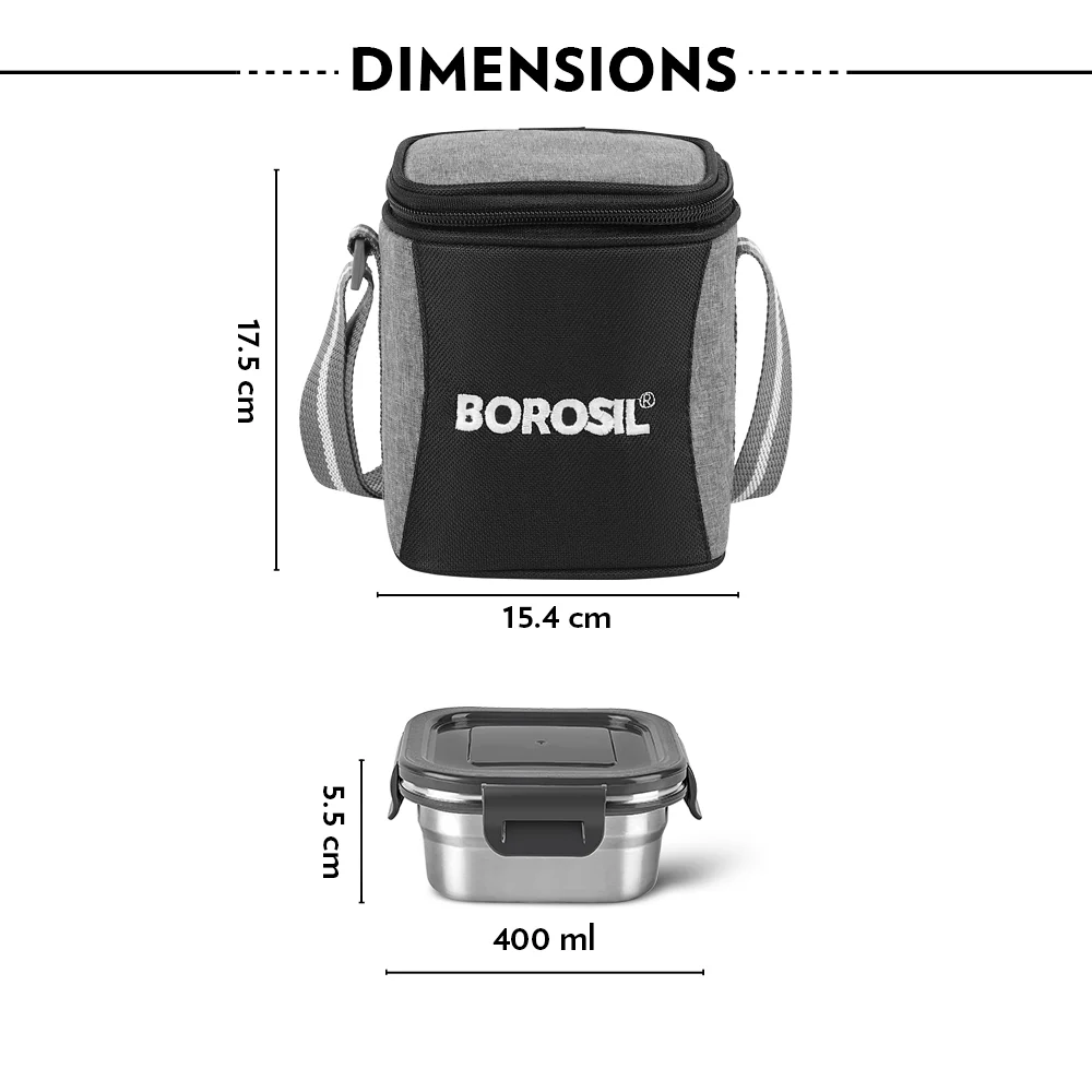 Feast Stainless Steel Square Tiffin Box - Image 4