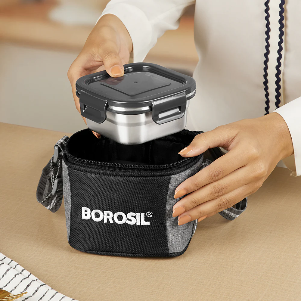 Feast Stainless Steel Square Tiffin Box - Image 9