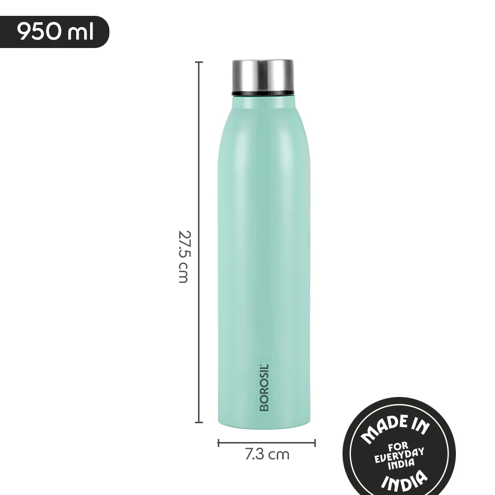 Glacier Stainless Steel Single Wall Bottle, Jade - Image 3
