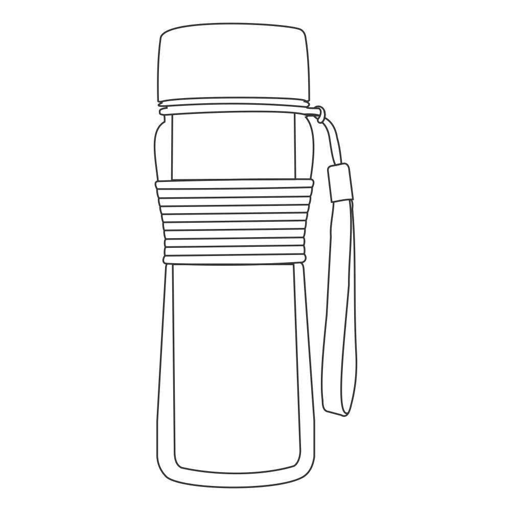 Glass Strong Blue Bottle - Image 12