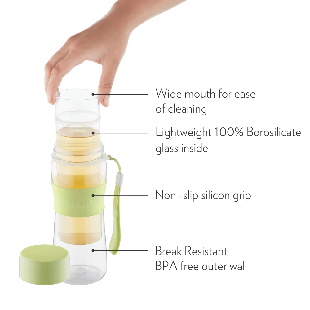 Glass Strong Green Bottle - Image 7